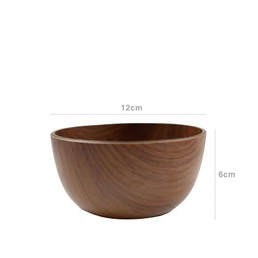 Tigela Madeira Iroko Redonda 12X6cm Tigela Madeira Iroko Redonda 12X6cm
