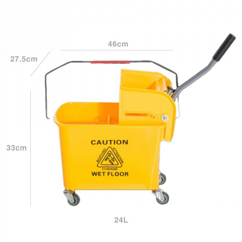 Balde Limpeza Industrial 24l 46X27.5X33cm