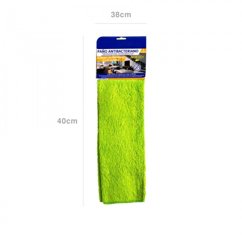 Pano Antibacteriano Pamex Verde 38X40cm Pano Antibacteriano Pamex Verde 38X40cm