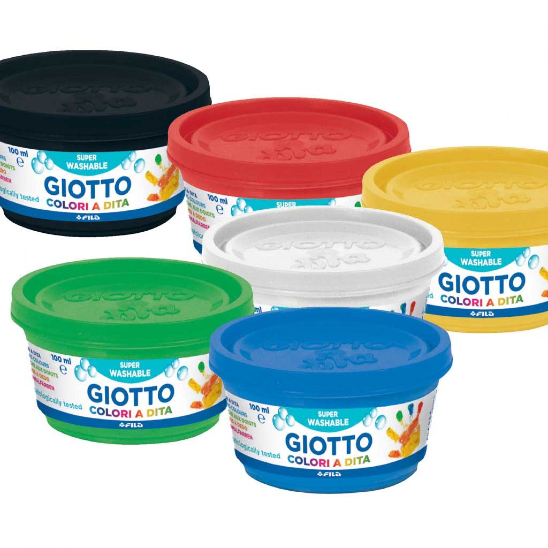 PINTURA DEDOS GIOTTO PACK 6 100ML 534100