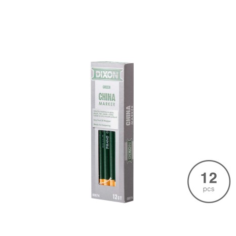 Lápis Dermatográfico Dixon Verde Pack 12 - Image product