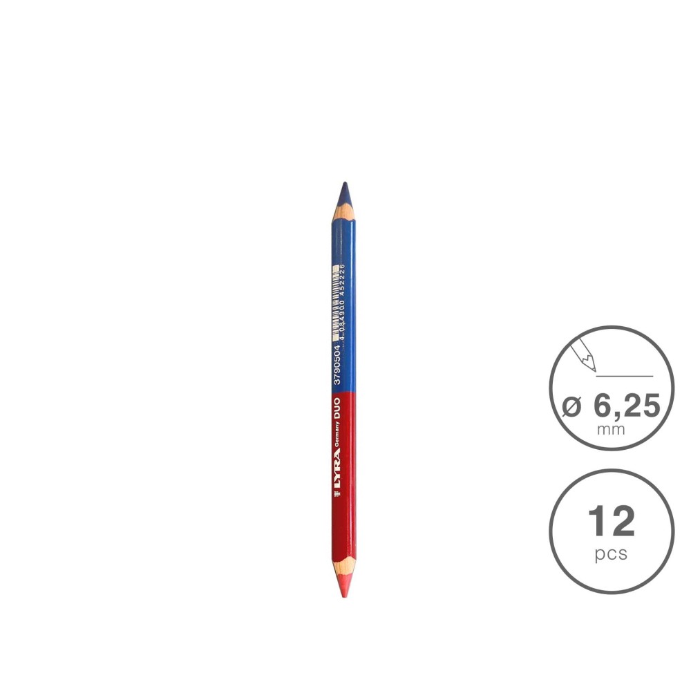 L�pis Lyra Duo Super Azul / Vermelho 6.3mm