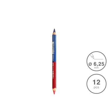 L�pis Lyra Duo Super Azul / Vermelho 6.3mm