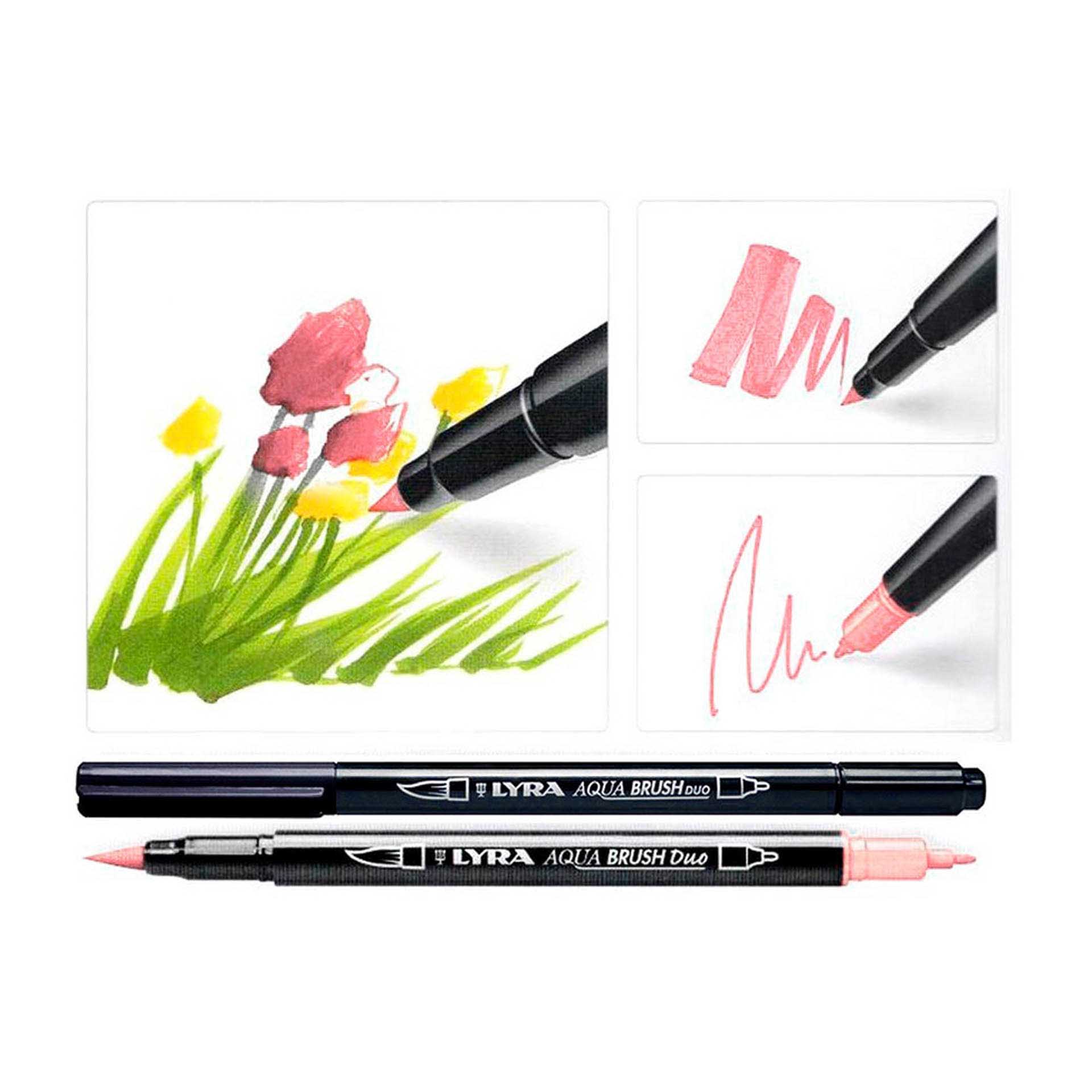 Marcador Pincel Lyra Tons Pastel Pack 6