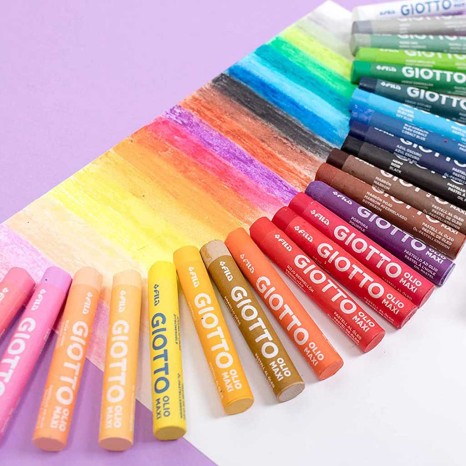 Pastel Óleo Giotto Maxi 11mm 24 Cores - Image product