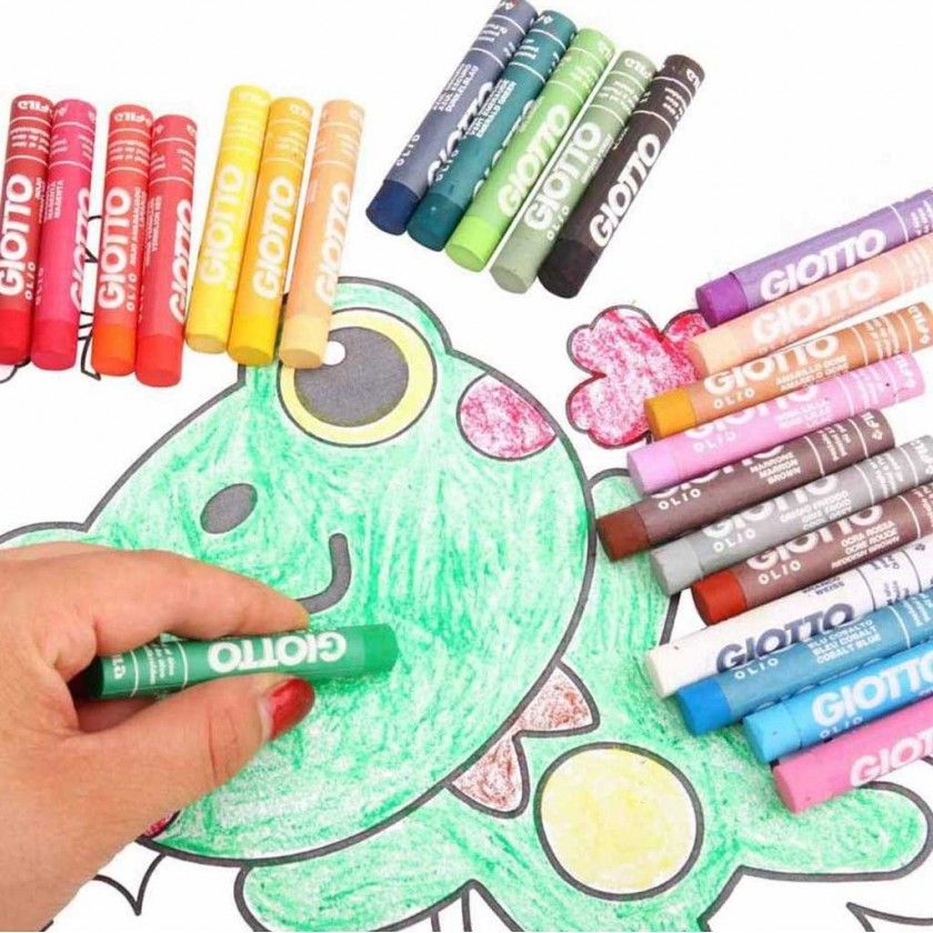 Pastel leo Giotto Maxi 11mm 12 Cores