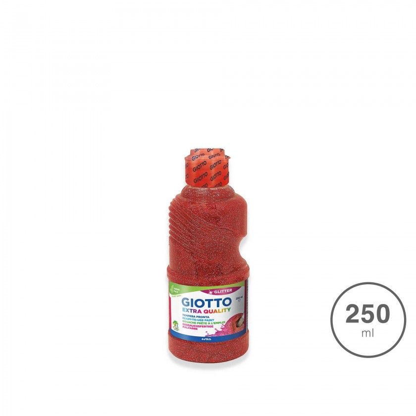 Guache Giotto Extra Quality Glitter Vermelho 250ml