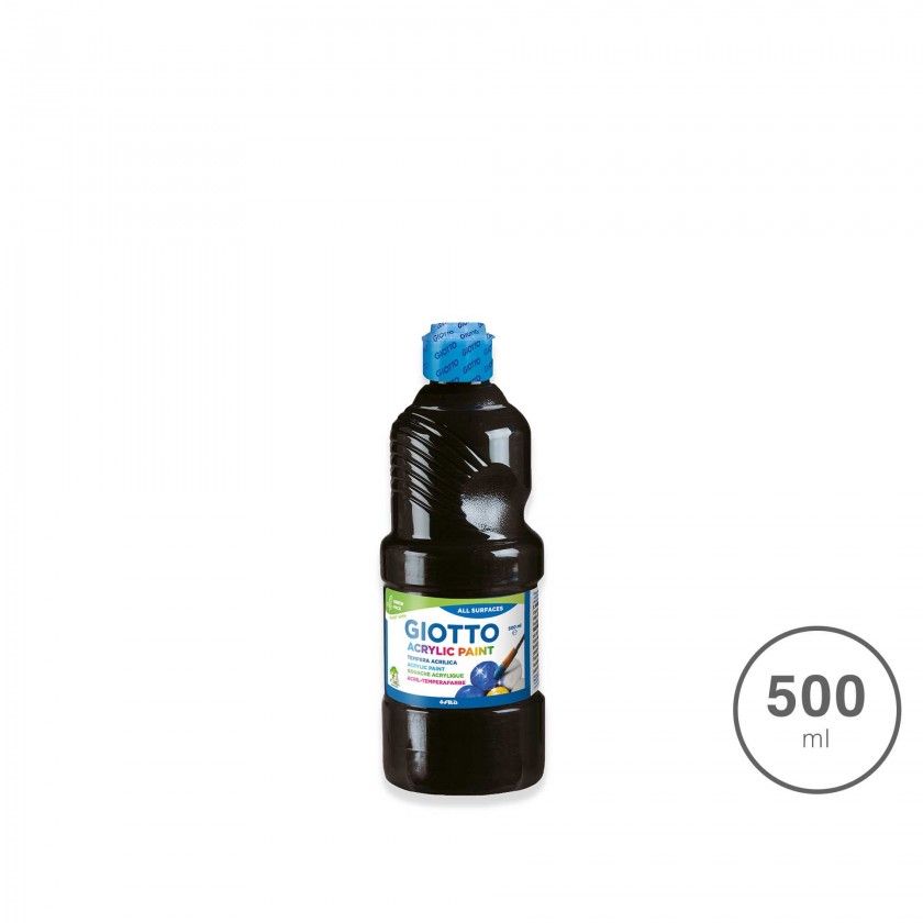 Guache Giotto Acrlico Paint Preto 500ml