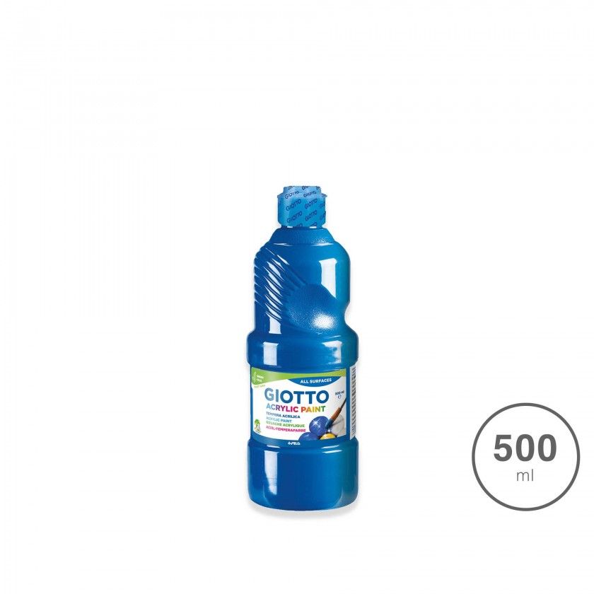 Guache Giotto Acrlico Paint Azul Cyan 500ml