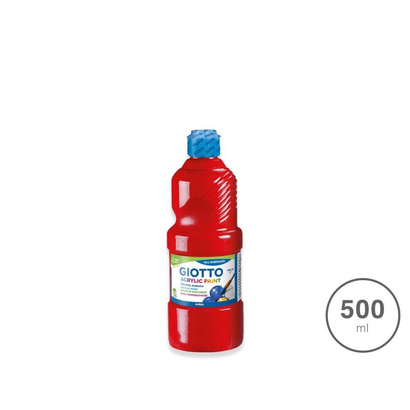 Guache Giotto Acrlico Paint Vermelho 500ml
