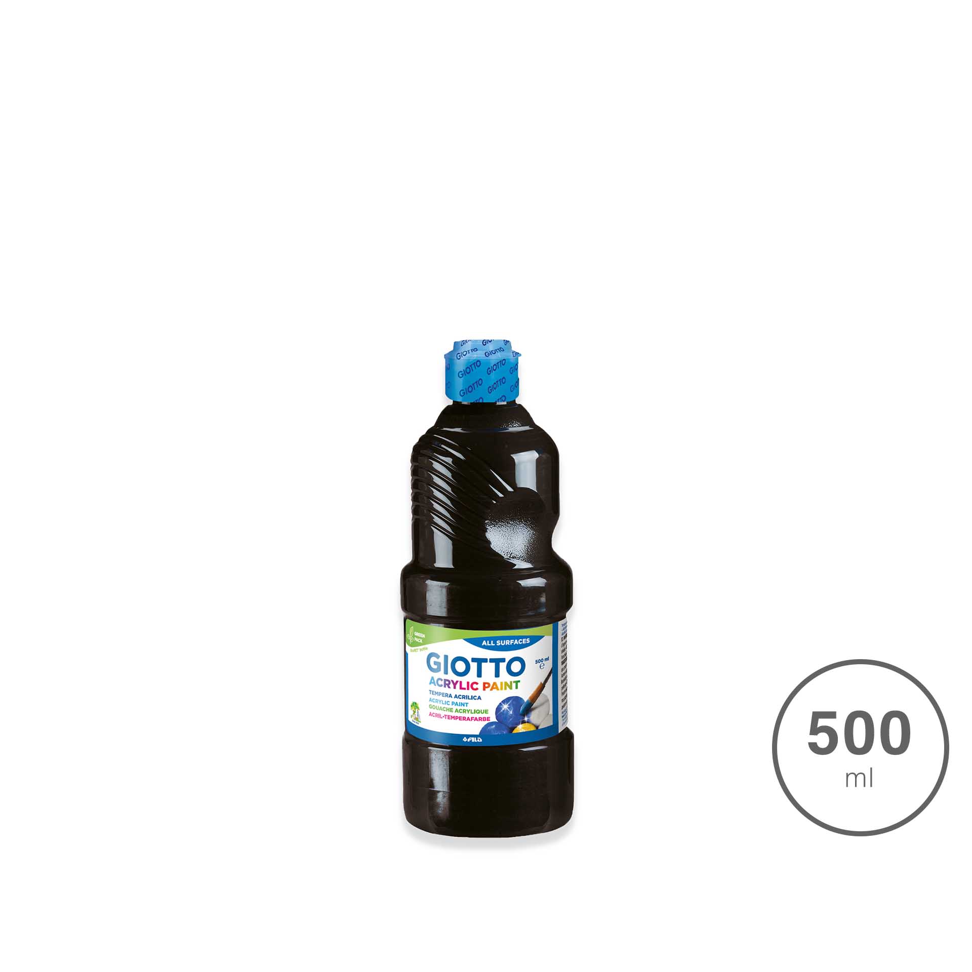 Guache Giotto Acrílico Paint Preto 500ml