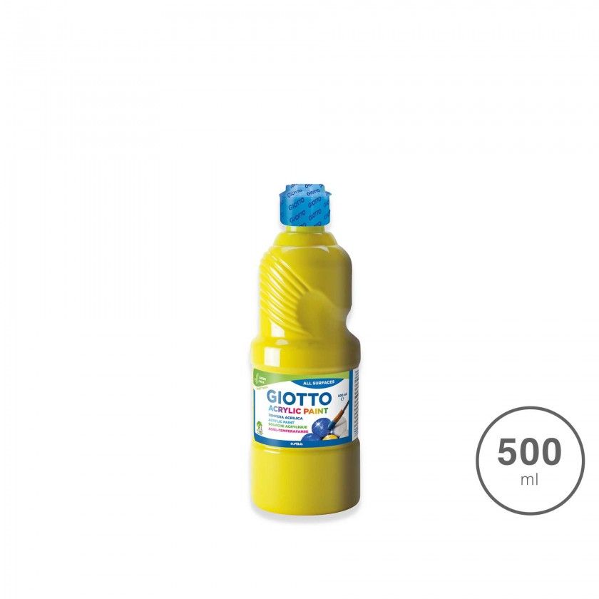 Guache Giotto Acrlico Paint Amarelo 500ml