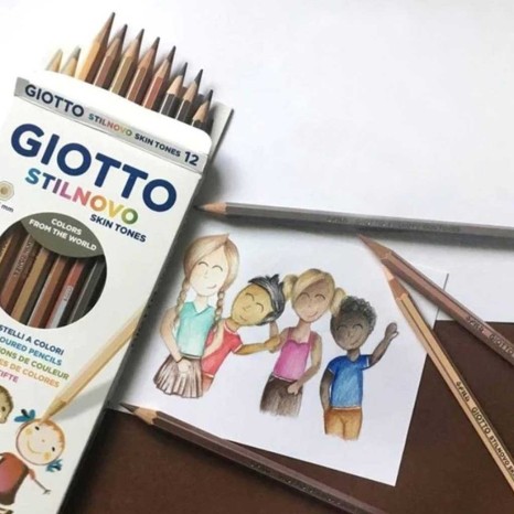 Lápis Cor Giotto Stilnovo Skin Tones 3.3mm 12 Cores - Image product