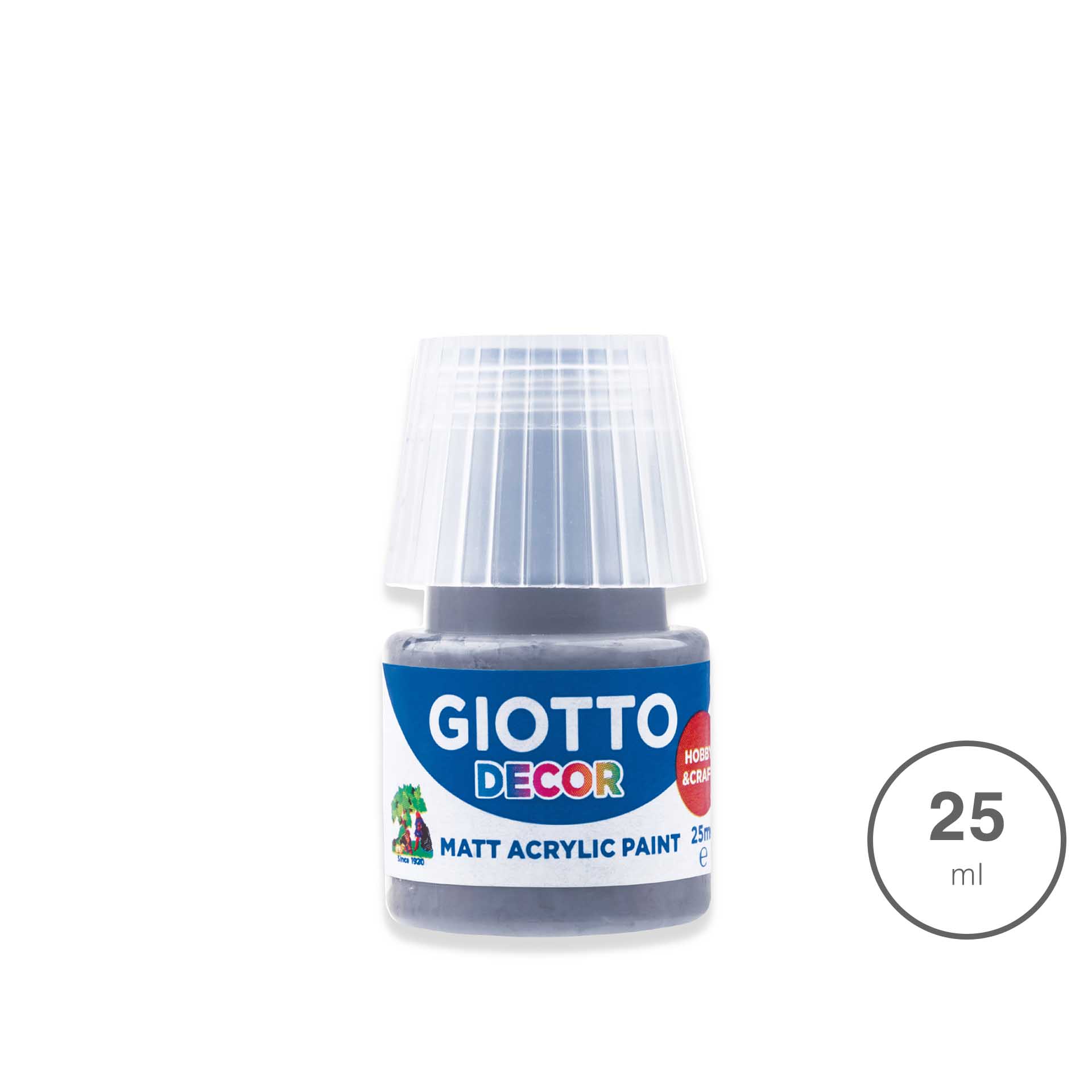 Tinta Acrílica Giotto Decor Cinzento Escuro 25ml