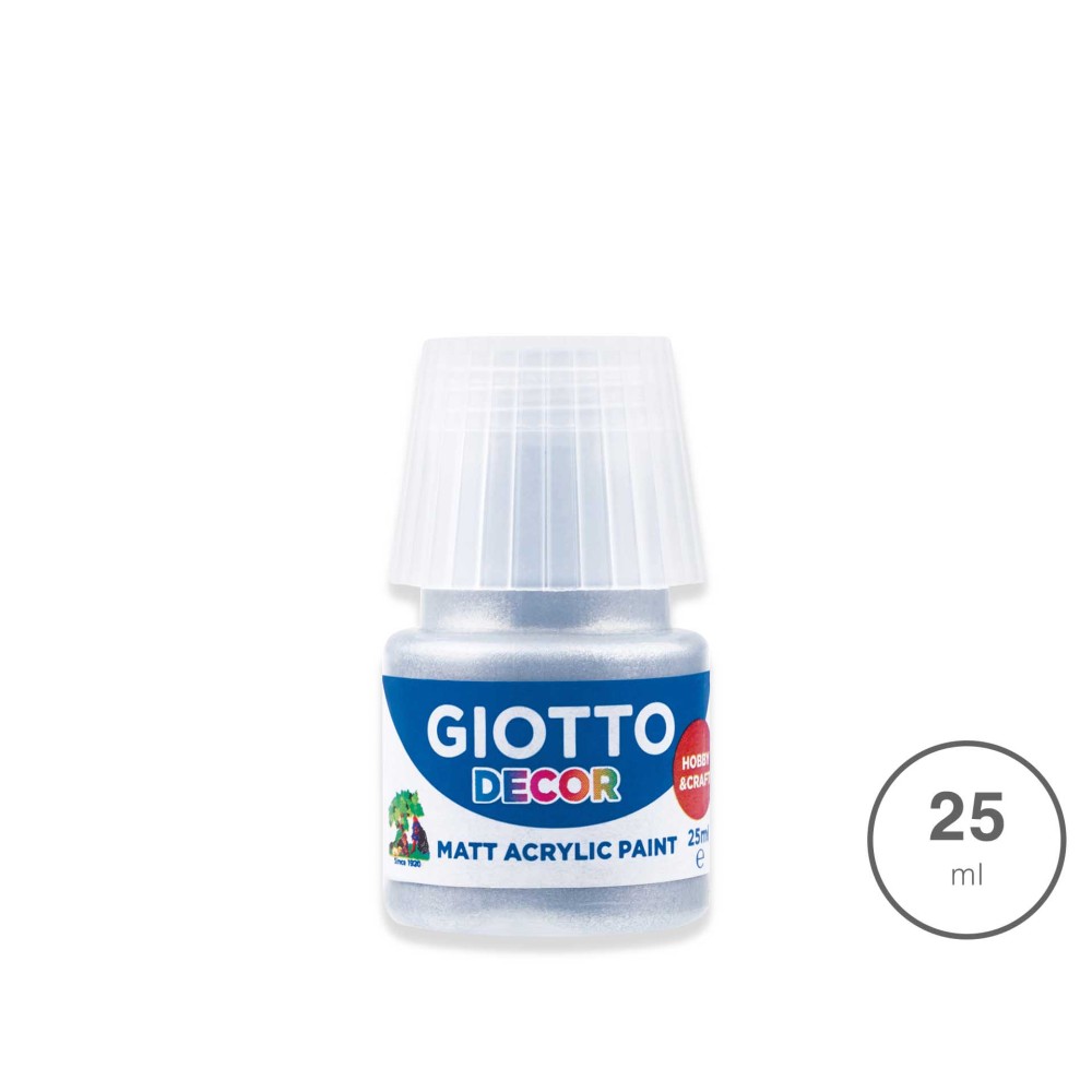 Tinta Acrílica Giotto Decor Prata 25ml