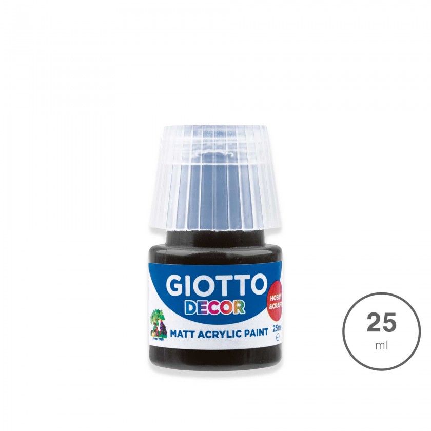 Tinta Acrlica Giotto Decor Preto 25ml