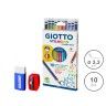 Lápis Cor Giotto Stilnovo com Borracha 3.3mm 10 Cores Lápis Cor Giotto Stilnovo com Borracha 3.3mm 10 Cores
