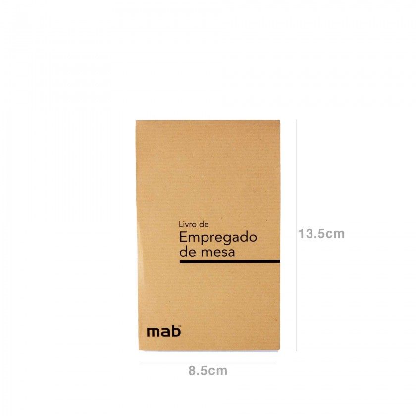 Livro Empregado Mesa 85X135mm