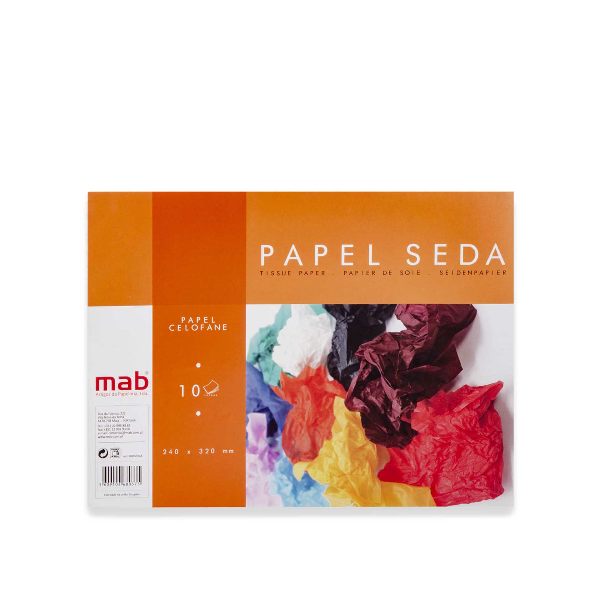 Bloco Papel Seda 10 Folhas 24X32CM