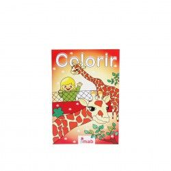 Livro Colorir Ritinha e Pedro No Zoo