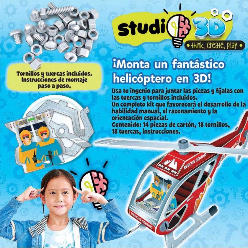 Jogo Educa Studio 3D Helicoptero