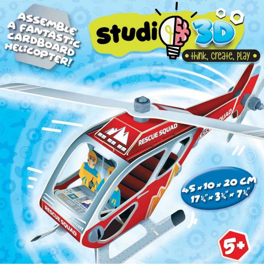 Jogo Educa Studio 3D Helicoptero Jogo Educa Studio 3D Helicoptero