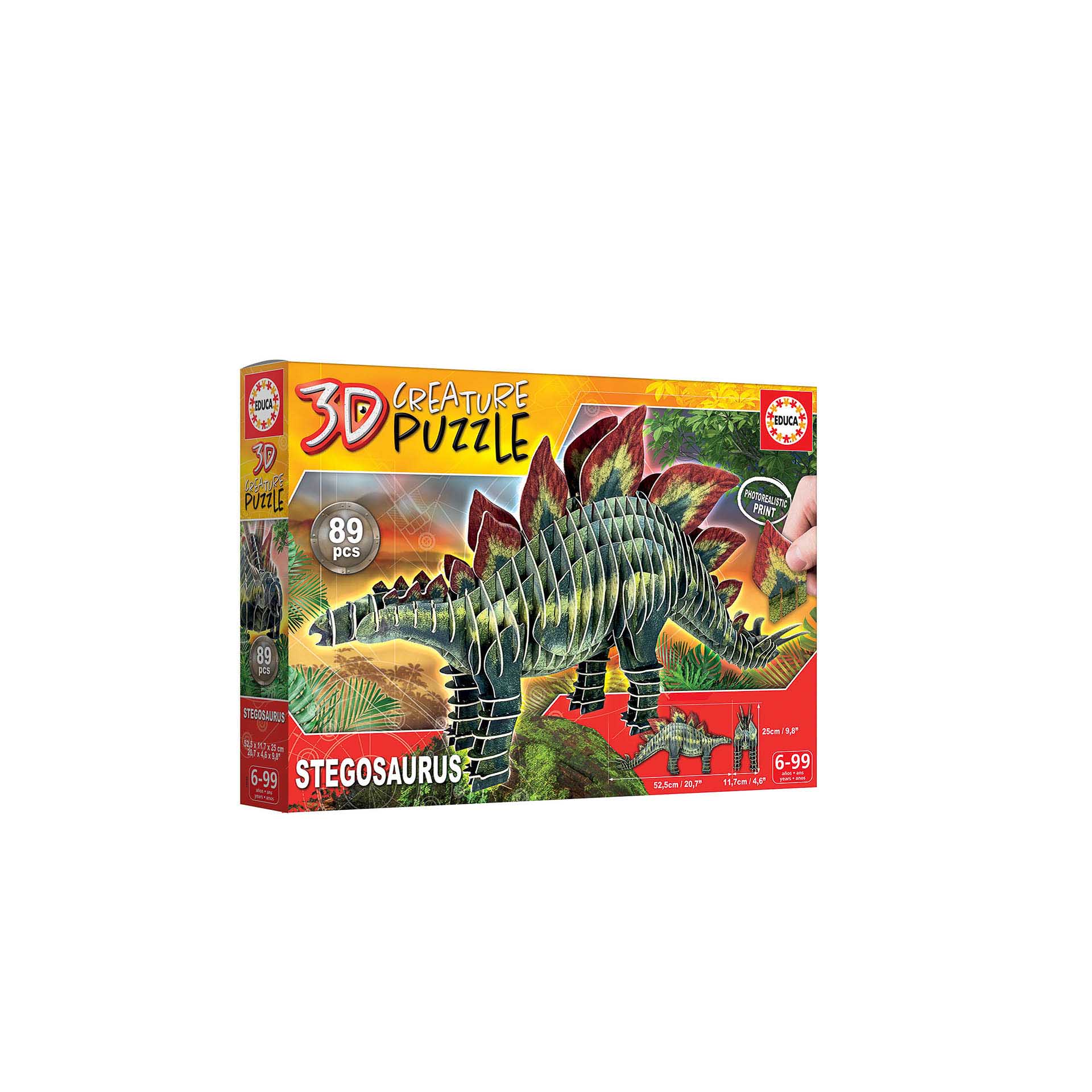 Puzzle 3D Educa Stegosaurus 89 Peças