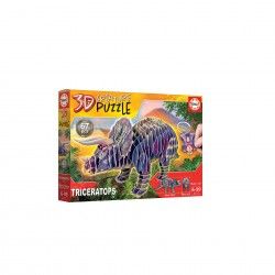 Puzzle 3D Educa Triceratops 67 Peas