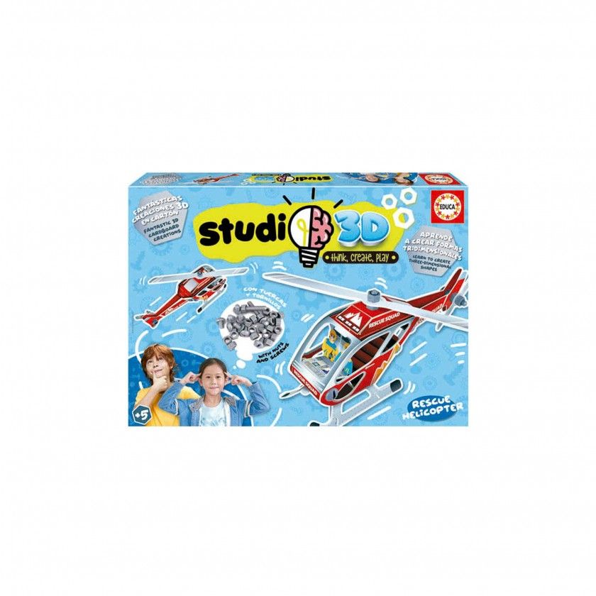 Jogo Educa Studio 3D Helicoptero Jogo Educa Studio 3D Helicoptero
