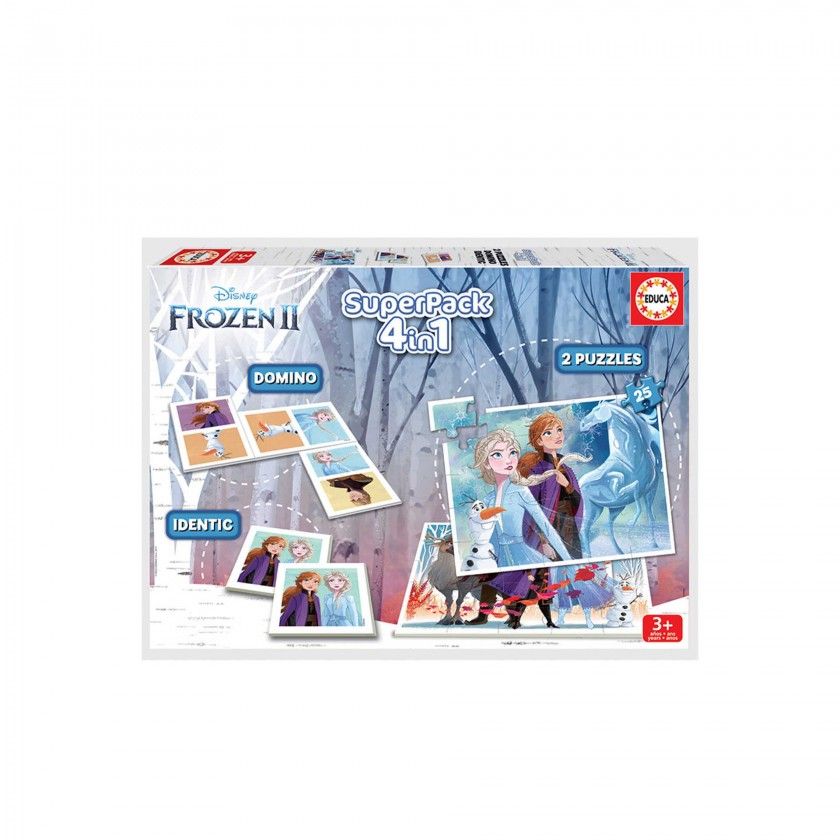 Jogo Superpack 4 em 1 Educa Frozen Jogo Superpack 4 em 1 Educa Frozen