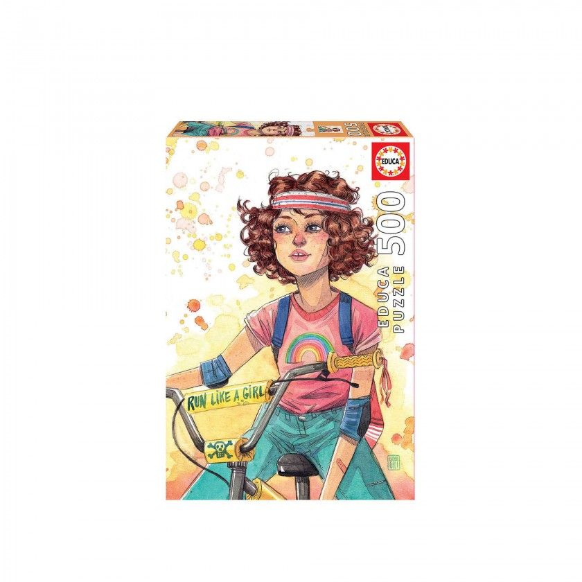 Puzzle Educa 500 Peas Run Girl Esther Gili