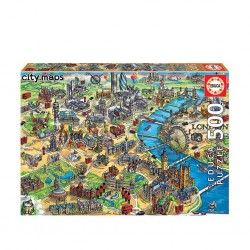 Puzzle Educa 500 Peas Mapa Londres