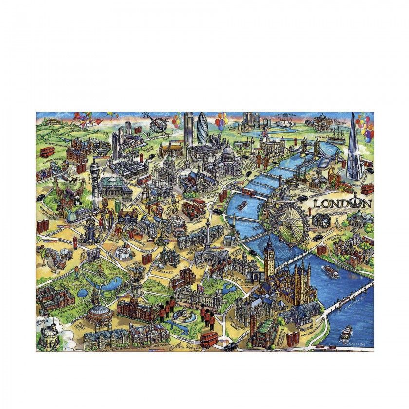 Puzzle Educa 500 Peas Mapa Londres