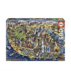 Puzzle Educa 500 Peas Mapa New York
