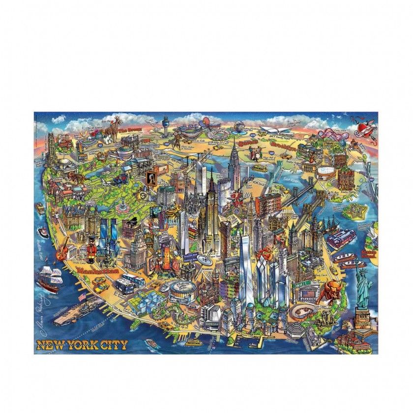 Puzzle Educa 500 Peas Mapa New York