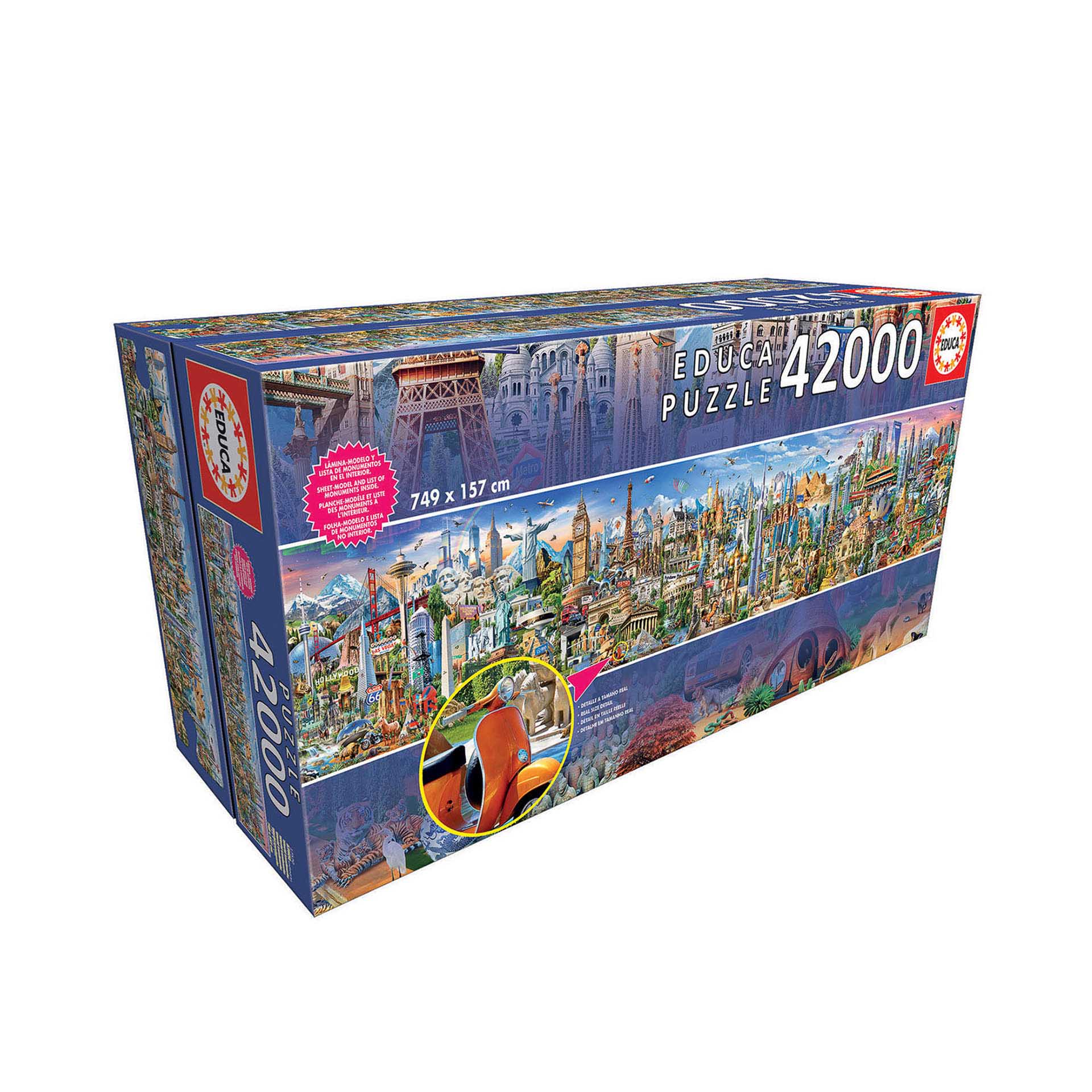 Puzzle Educa 42000 Peças Volta Ao Mundo