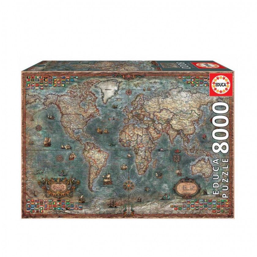 Puzzle Educa 8000 Peas Mapa Histrico Mundo