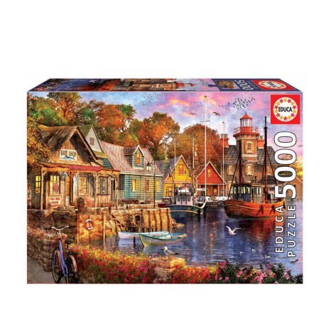 Puzzle Educa 5000 Peças Atardecer No Porto - Image product