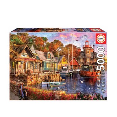 Puzzle Educa 5000 Peças Atardecer No Porto