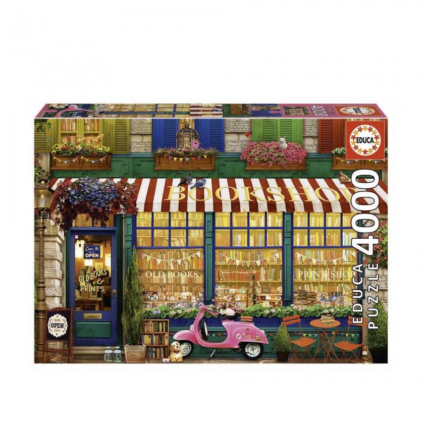 Puzzle Educa 4000 Peças Livraria Antiga Puzzle Educa 4000 Peças Livraria Antiga