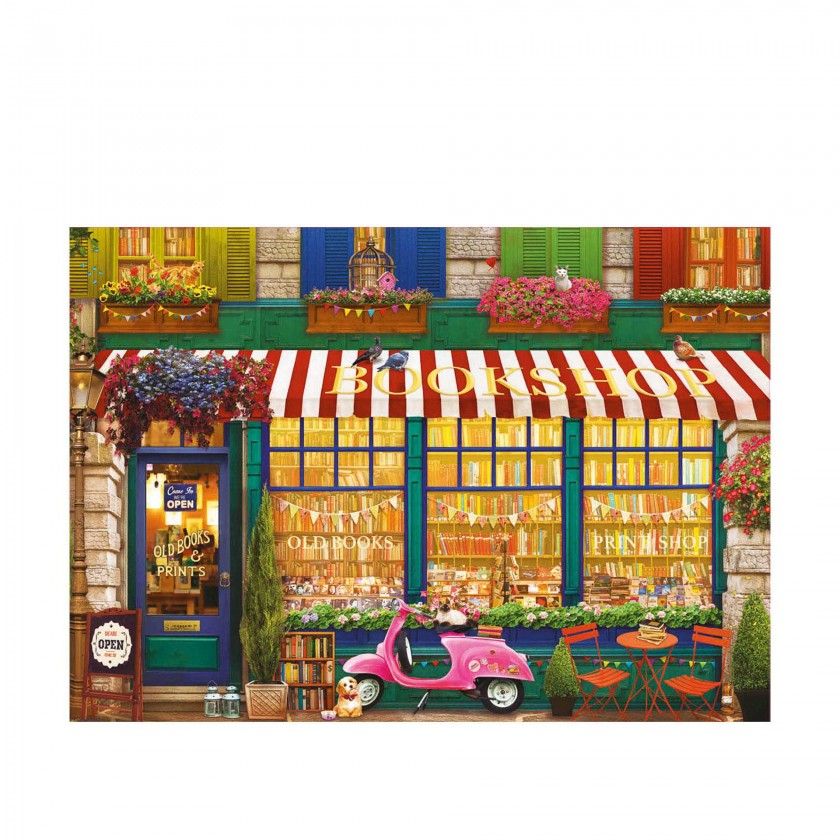 Puzzle Educa 4000 Peas Livraria Antiga