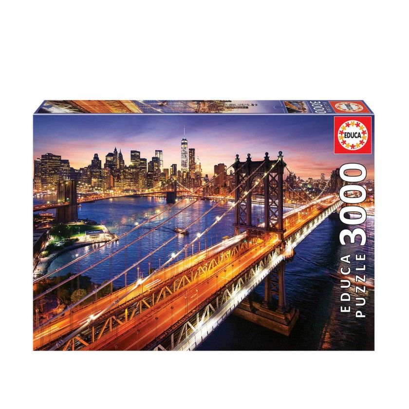 Puzzle Educa 3000 Peças Manhattan Sunset Puzzle Educa 3000 Peças Manhattan Sunset