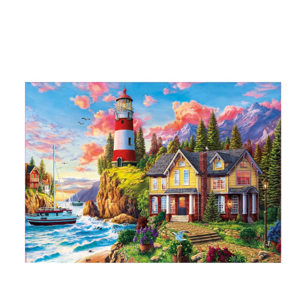 Puzzle Educa 3000 Peças Farol Junto Oceano
