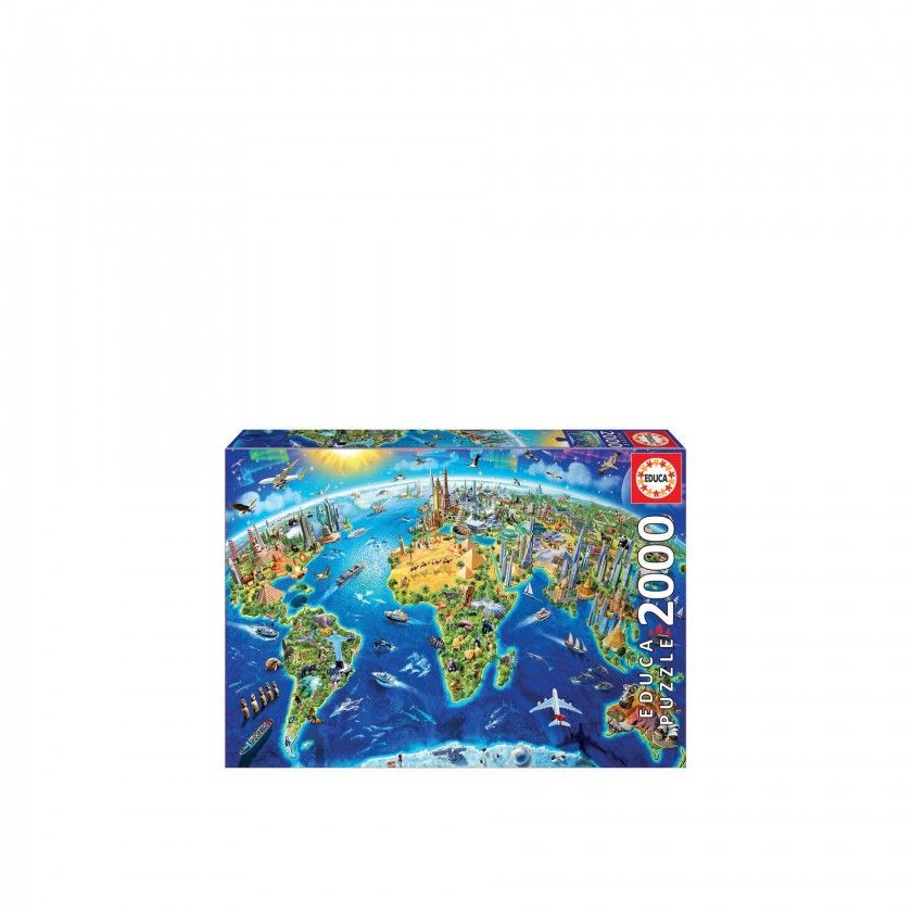 Puzzle Educa 2000 Peas Smbolos Do Mundo