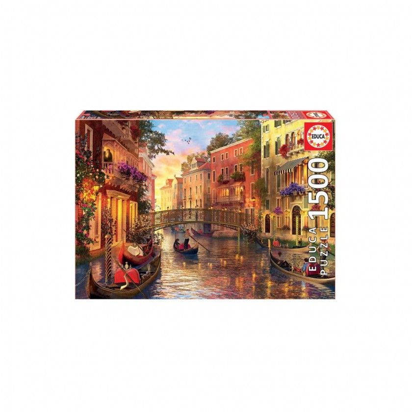 Puzzle Educa 1500 Peças Sunset Venice Puzzle Educa 1500 Peças Sunset Venice