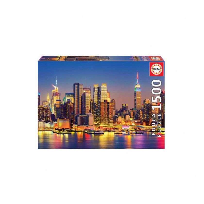 Puzzle Educa 1500 Peas  Manhattan  Noite