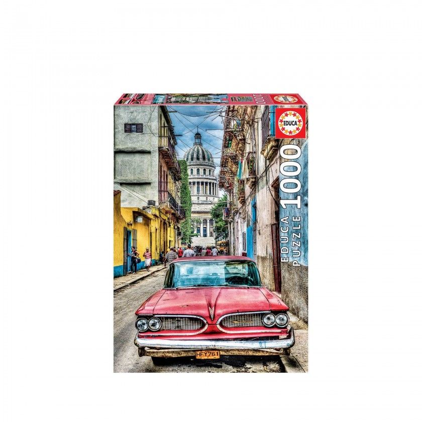 Puzzle Educa 1000 Peças Carro Antigo Havana Puzzle Educa 1000 Peças Carro Antigo Havana