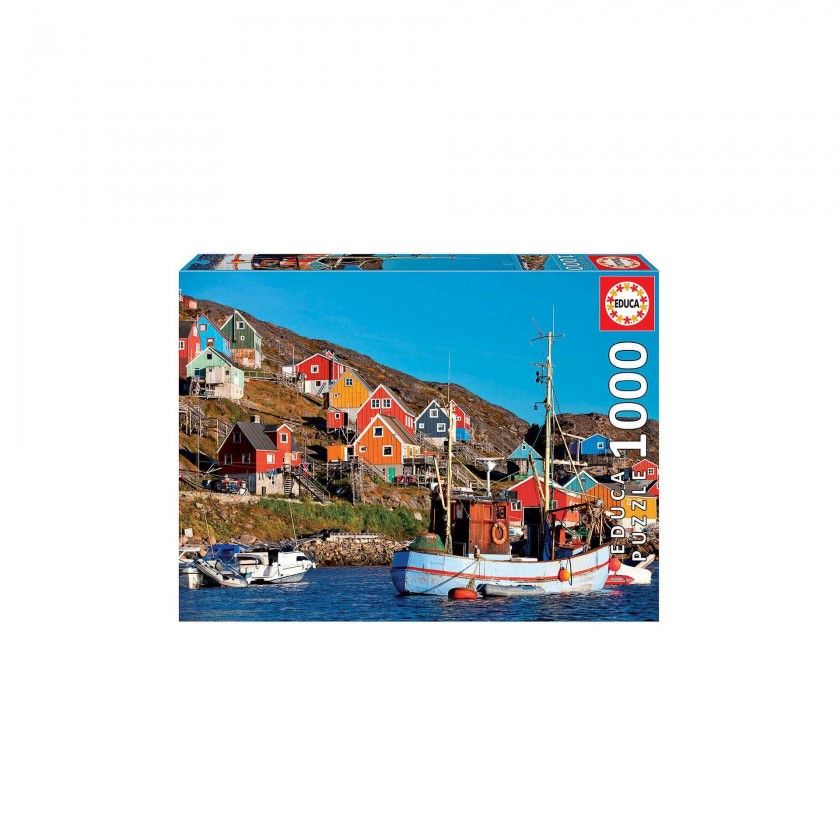 Puzzle Educa 1000 Peças Casas Nórdicas Puzzle Educa 1000 Peças Casas Nórdicas