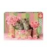 Puzzle Educa 500 Peças Gatinhos Com Rosas Puzzle Educa 500 Peças Gatinhos Com Rosas