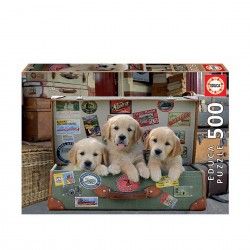Puzzle Educa 500 Peas Cachorros Na Mala